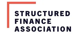 Logo of Structured Finance Association with bold black text and a red corner line design.